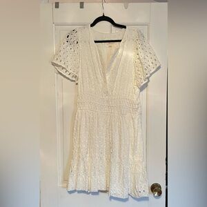 NWT Beautiful Anthropologie White Eyelet Somerset Mini